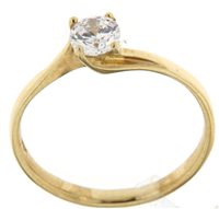 Ring Il Diamante 2 Gioielli Woman in Yellow Gold Zirconia ANOR-174-42 - ANOR-174-42
